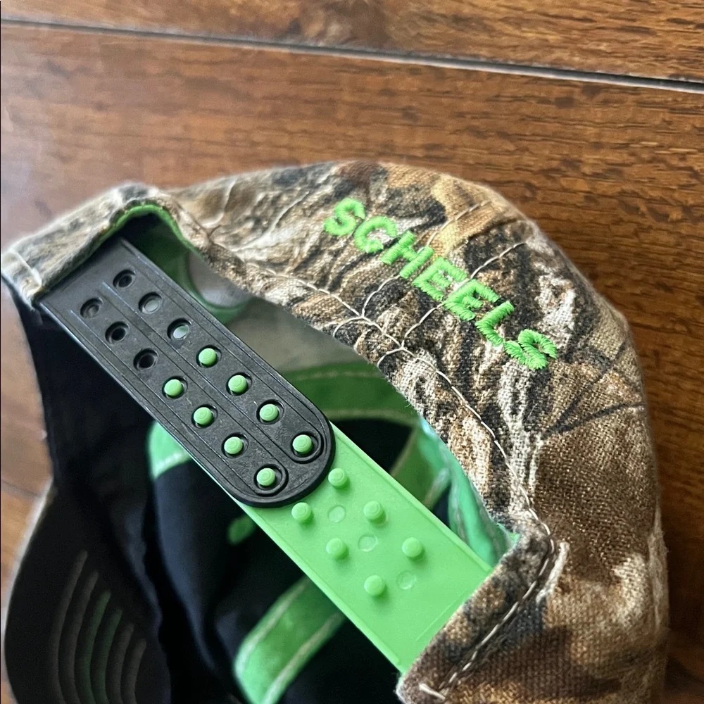 Kids Camo Hat with Green Highlights